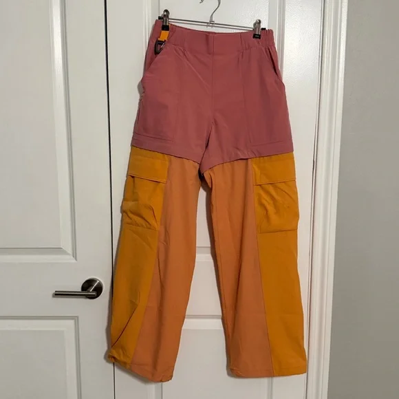 Cotopaxi Losdos Convertible Zip Off Pants Pink Orange Small - rose and apricot - Picture 5 of 10